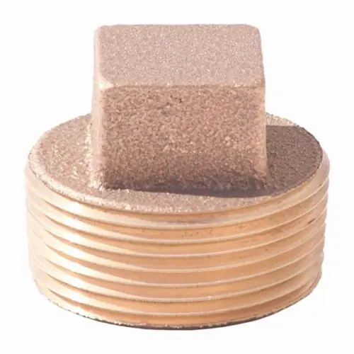 Merit Brass X117-08 Cored Square Head Plug 1/2 in
