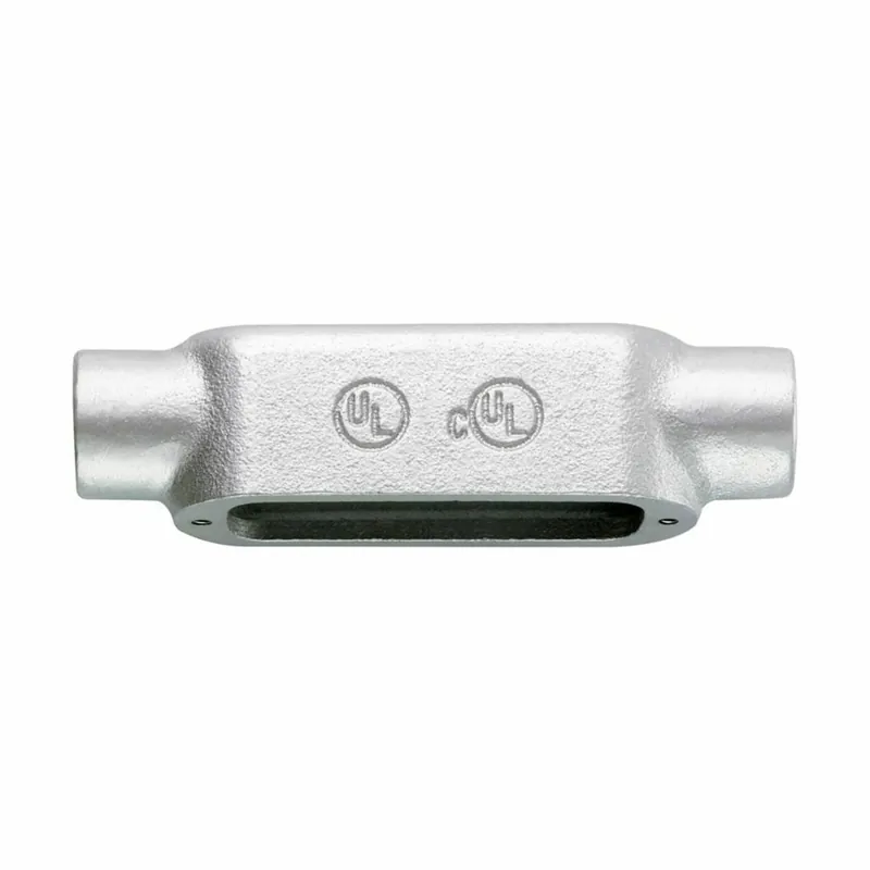 Eaton C200MCG Crouse-Hinds series Condulet Form 5 conduit outlet body, Malleable iron, C shape, SnapPack pre-assembled body and integral gasket cover, built-in rollers, 2