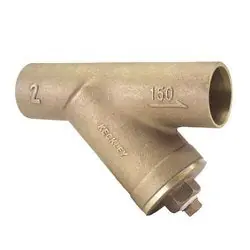 Keckley 1/21SJY-BCM20M34-FTI-E Style E150I Wye Strainer with 20 Mesh 304 Stainless Steel Screen and Threaded Cover Connection