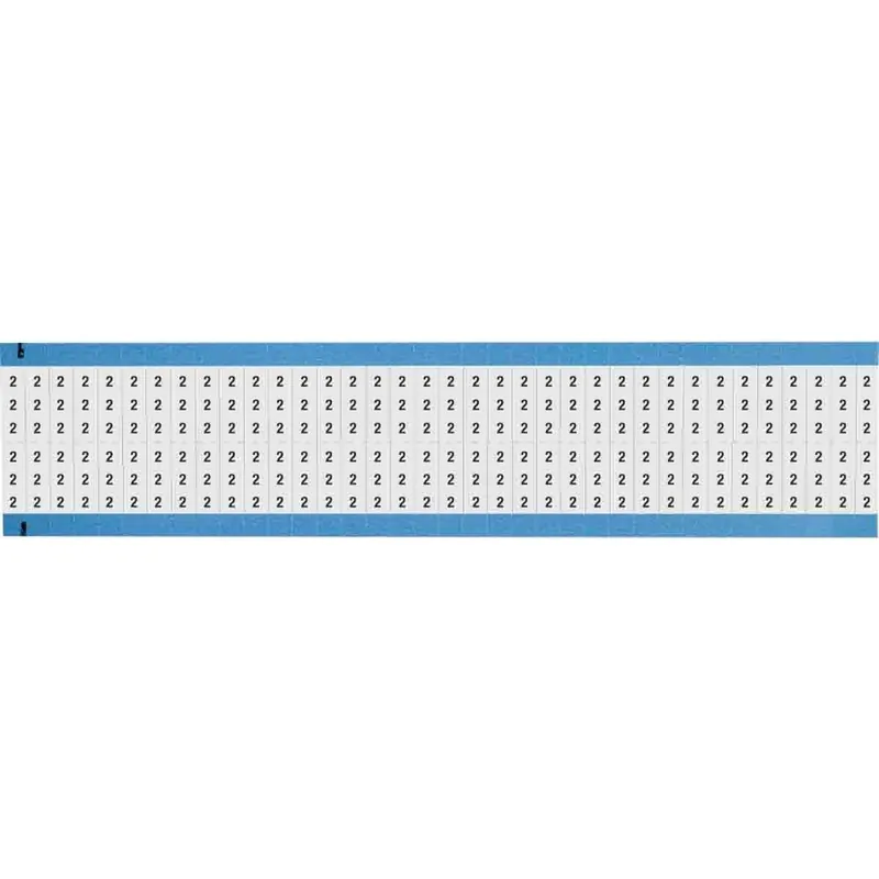 Brady WM-2-SC-PK Wire Marker Card 3/4 Inch 1/4 Inch 72 Markers