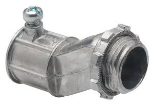 Bridgeport 1622-DC2 Nipple Connector, Set Screw, Offset, Zinc Die Cast, Size 1