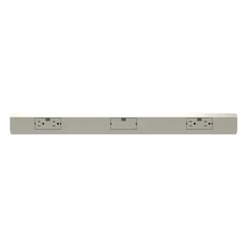 Legrand APMT27TM2 Pass & Seymour APMT27TM2 27 Modular Track Two 15A Duplex Outlets and Blank Module