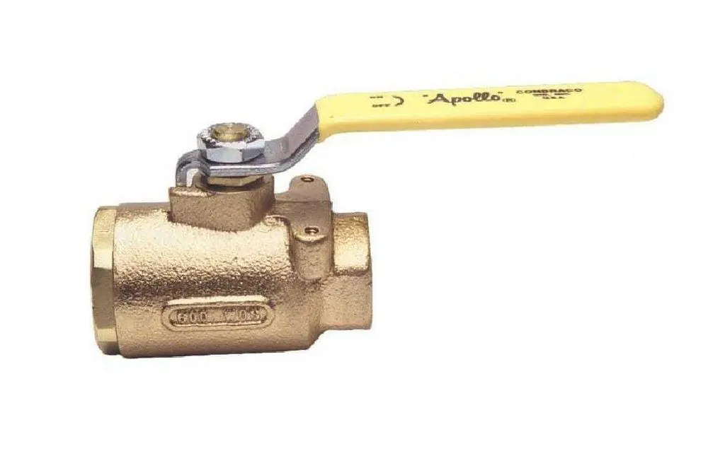 Apollo Valves 7714501 77-100 Series 1 In. Bronze Full Port FNPT 600# Ball Valve