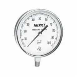 Trerice 620B4502LA160 620B Commercial Contractor Pressure Gauge 0 to 160 psi