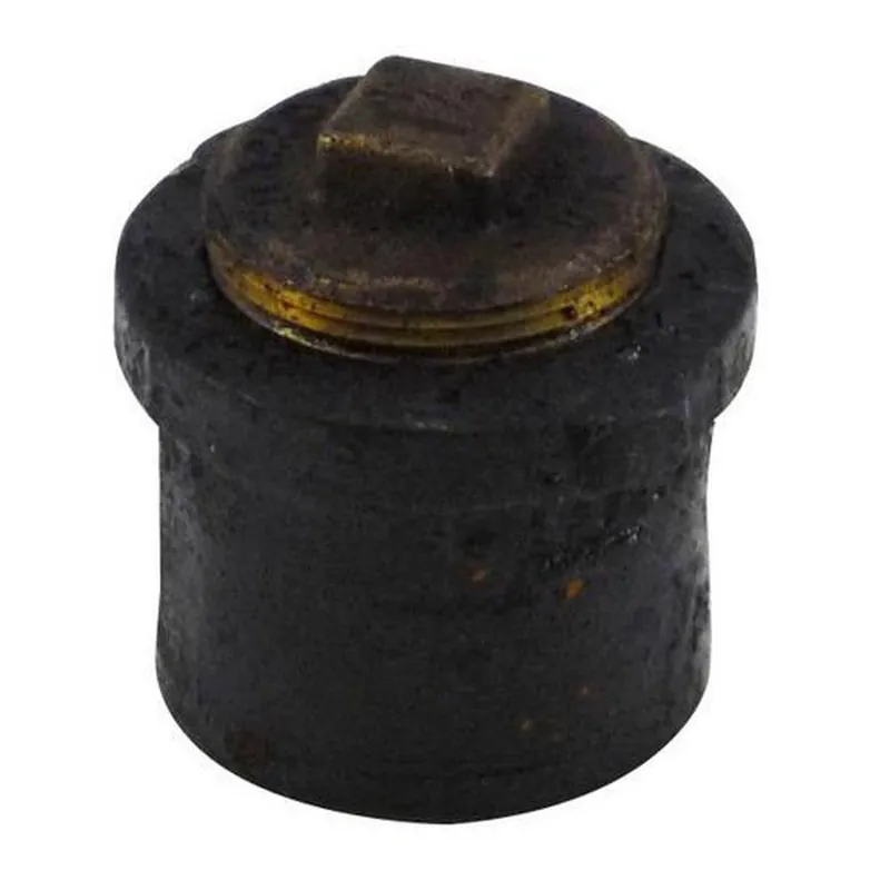 Tyler Pipe 012122 4 x 3-1/2 in No Hub Cast Iron Reducing Cleanout Ferrule with Plug