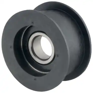 Fenner Drives FA2002 Flat Belt Idler Pulley - 7/8 in Belt Width, 17 mm Bore