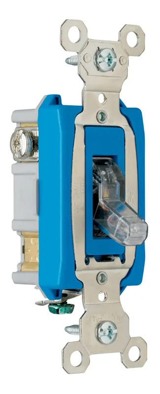 Pass & Seymour PS15AC1CPL 1pole Pilot Lighted Switch 15A 120V - Clear