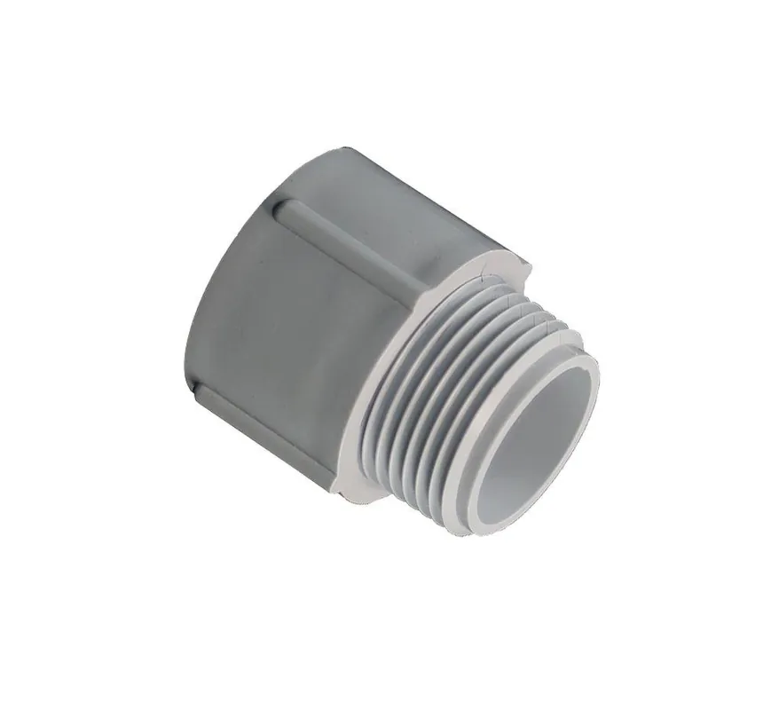 CANTEX 5140107 1-1/2 In Schedule 40 PVC Conduit Male Adapter