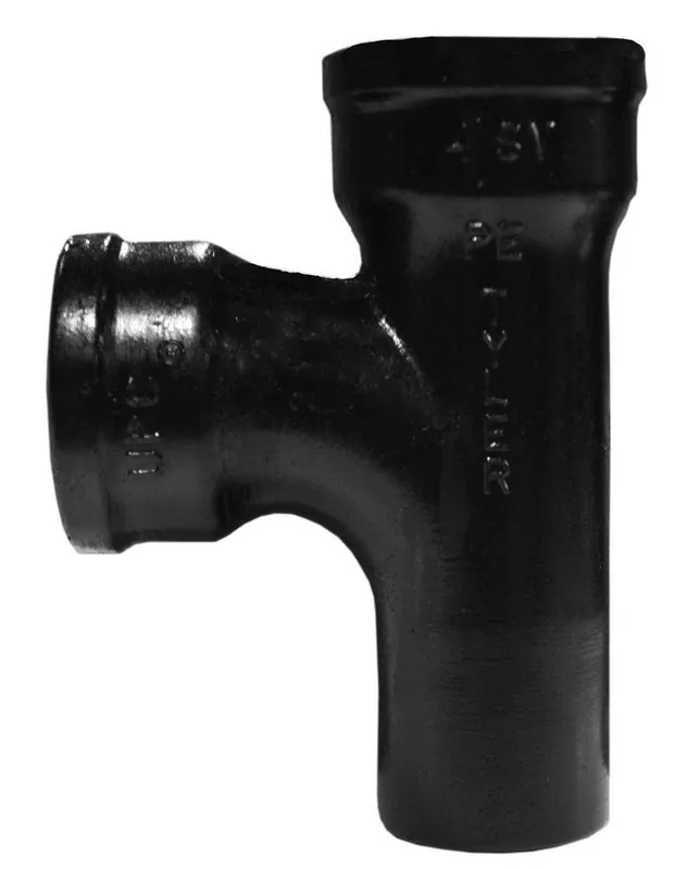 Tyler Pipe 001317 4 x 2 in. Hub x Spigot Cast Iron Sanitary Tee