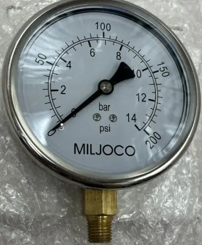 Miljoco PLF4098L07 Liquid Gauge 0-200 4 inches