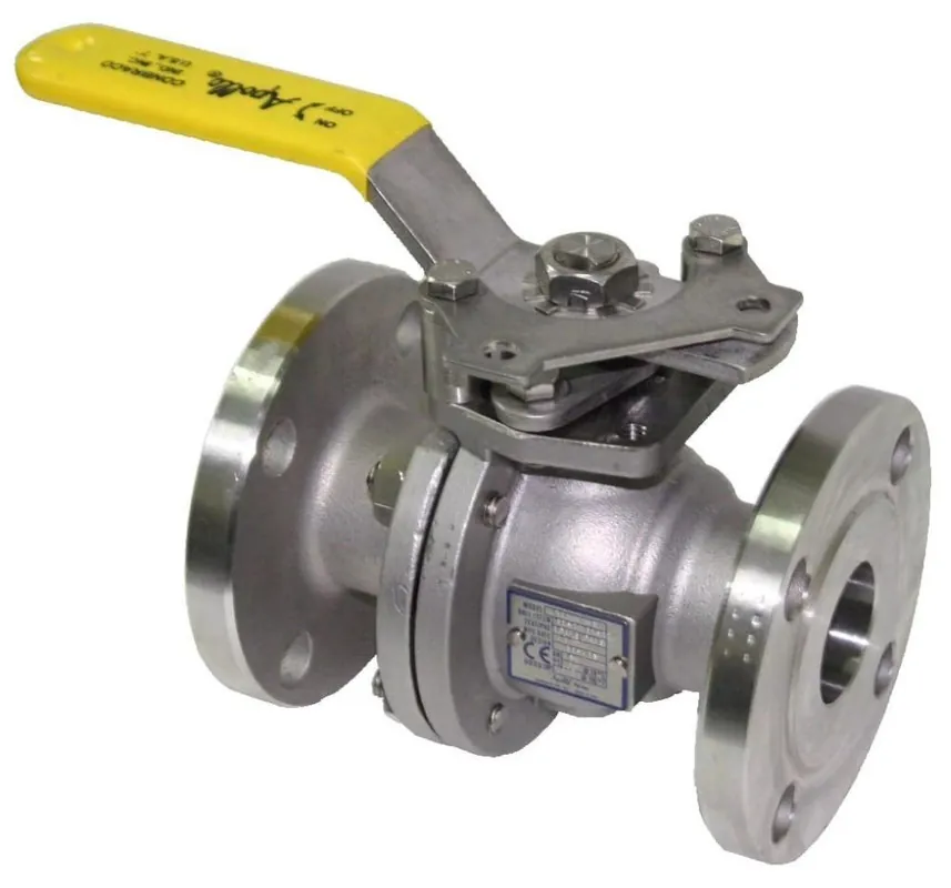 Apollo Valves 87A20701 87A-200 Series 1-1/2 in. CF8M Stainless Steel Full Port Flanged 150# Ball Valve