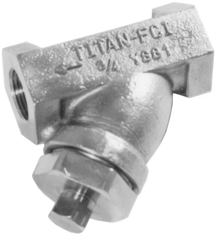 Titan Flow Control YS81S0050 YS 81-SS 1/2 In. 600# Stainless Steel Threaded 1/16 Perforated Wye Strainer