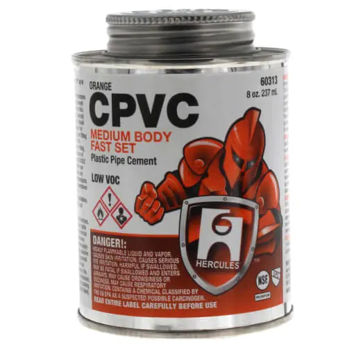 Hercules 60313 CPVC Solvent Cement Fast Set 8 oz