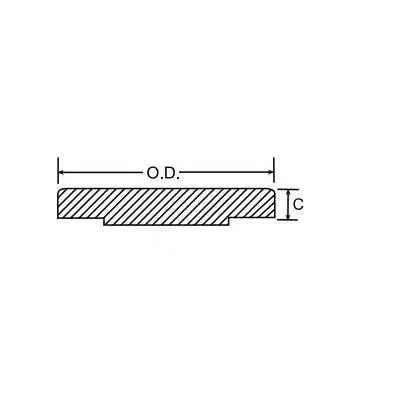 Weldbend 330-012-000 Raised Face Blind Flange 300 lb 1-1/2 in