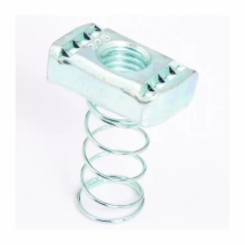 B-LINE 78101140333 Spring Nut 1/4 300 lb Load Electro-Plated Steel N224ZN