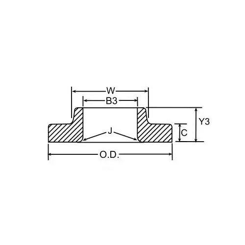 Weldbend 151-003-000 Lap Joint Flange, 3/4 in, Carbon Steel, 150 lb, Domestic