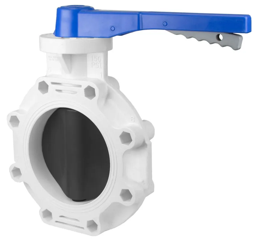 Spears 682311-060 6 PVC Pool Butterfly Valve W/HDL EPDM