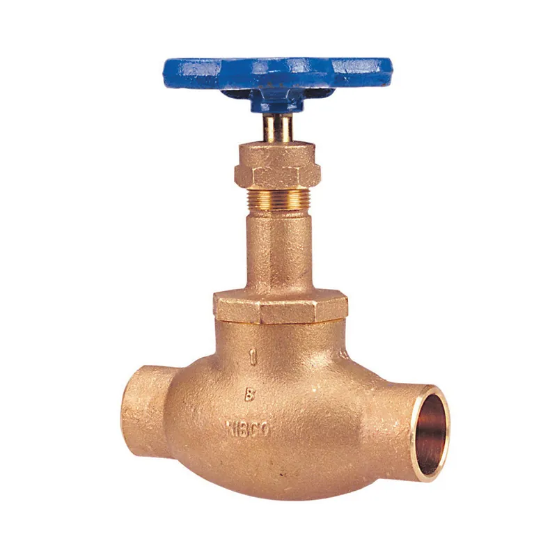 NIBCO NJ2K008 Globe Valve 3/4 in Nominal Solder End Style 125 lb