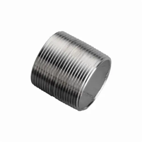 Merit Brass 6006-001 Pipe Nipple, 3/8 in x Close L MNPT, 316L Stainless Steel, SCH 40/STD