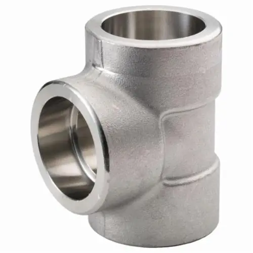 Merit Brass SW3606D-08 Pipe Tee, 1/2 in Nominal, Socket Welded End Style, 3000 lb
