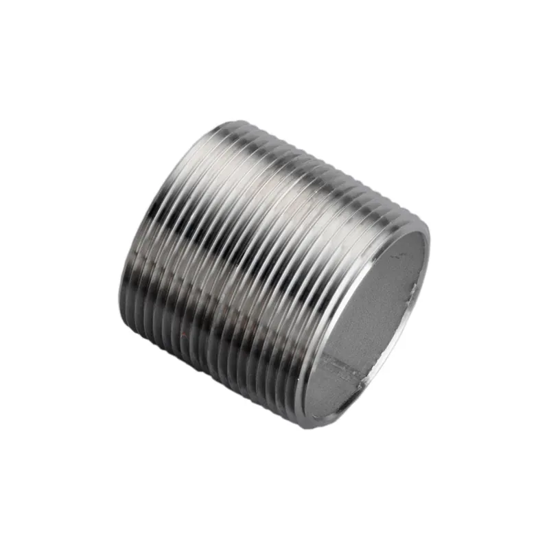 Merit Brass 6020-001 Pipe Nipple, 1-1/4 in MNPT, 316/316L Stainless Steel, SCH 40/STD