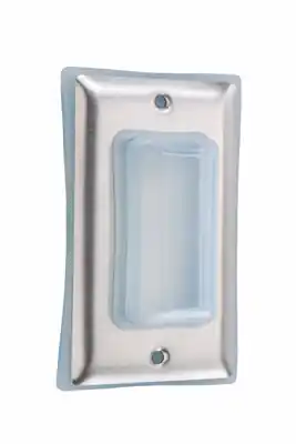Legrand 4516 Pass & Seymour Stainless Steel Cover w/ Bubble 4.6 in L x 2.75 in W