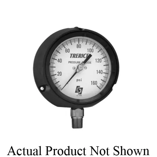 Trerice 450SS4502LA200 450 Dry Pressure Gauge 0 to 200 psi Pressure 1/4 in MNPT Connection
