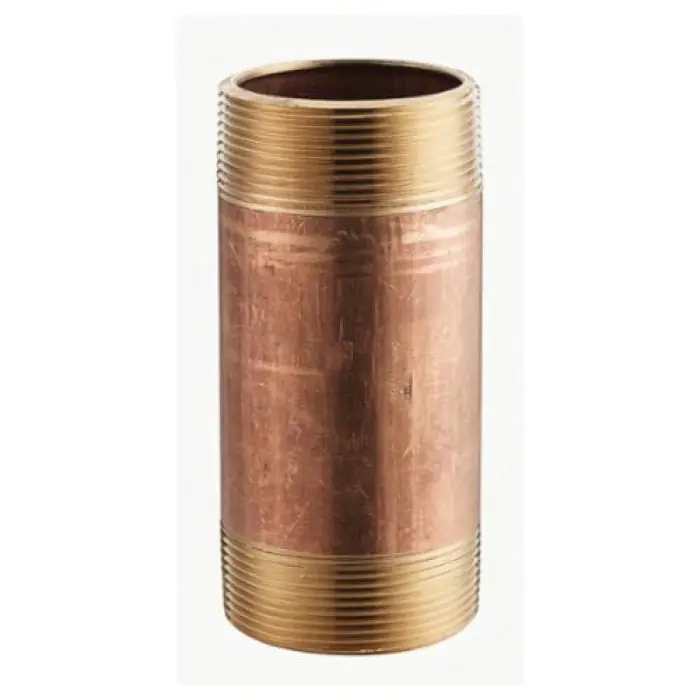 Merit Brass 2012-800 Pipe Nipple NPT 3/4 in x 8 in L SCH 40/STD