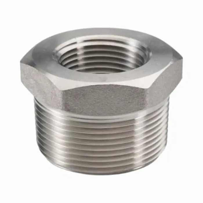 Merit Brass 3414D-3220 Hex Head Pipe Bushing 2 in MNPT x FNPT