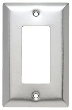 Pass & Seymour SSJ26 Wall Plate Power Junior Jumbo Stainless Steel