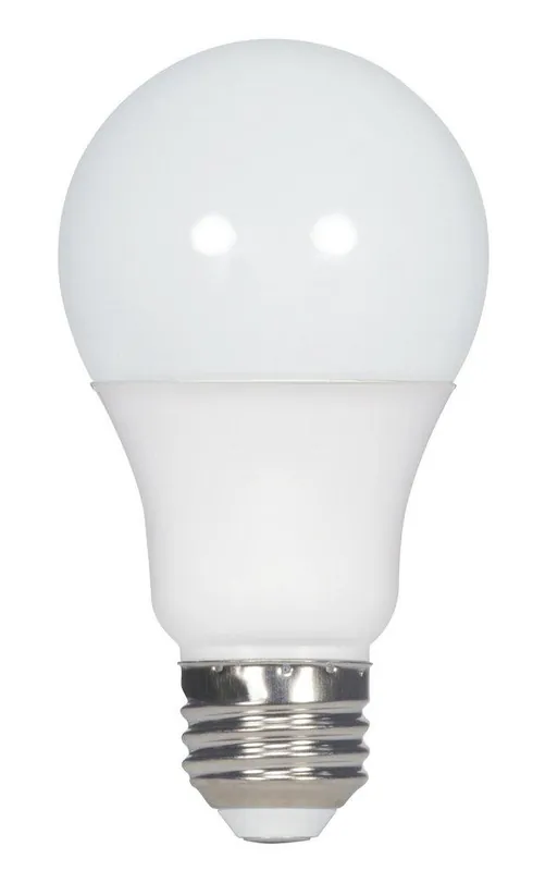 SATCO S9704 Signature 10W A19 LED Bulb Medium E-26 Base 3000 Kelvin 220 Degree Dimmable
