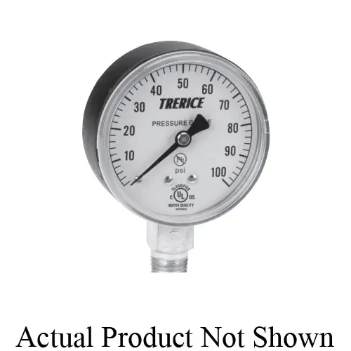 Trerice 800B2001BA30 800B Dry Utility Pressure Gauge 0 to 30 psi 1/8 in MNPT