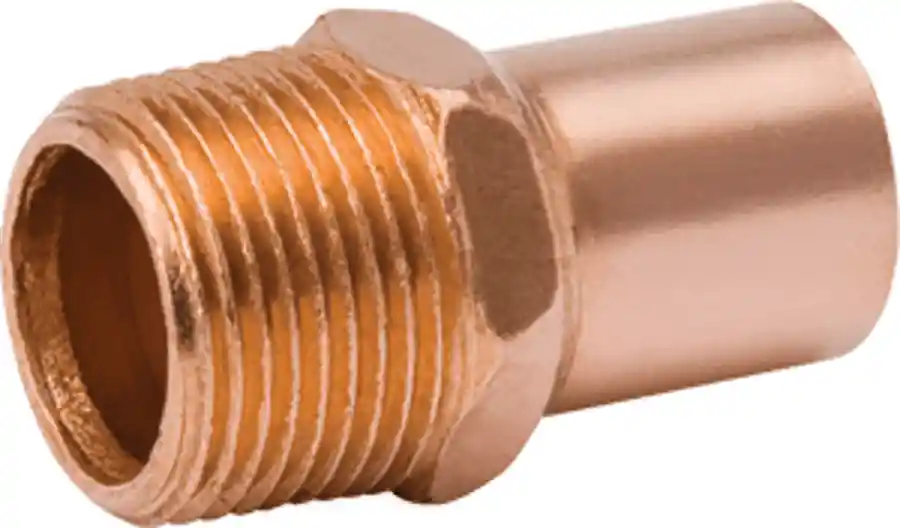 Mueller W01464 Copper Adapter, 1-1/8 x 3/4 OD (Ftg x MPT) WC-404