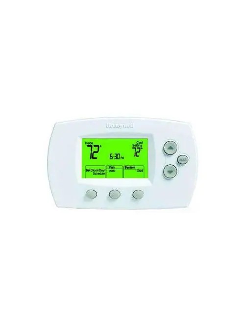 Honeywell TH6110D1005 FocusPRO 6000 5-1-1 Day Programmable Thermostat, Single Stage, Standard Display