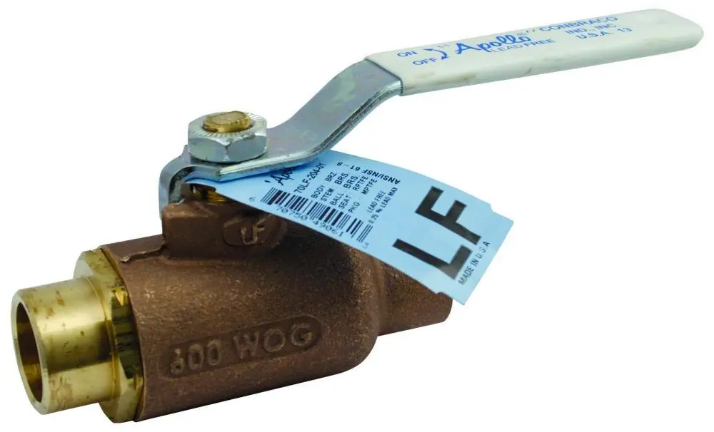 Apollo Valves 70LF20601 Ball Valve 600# 1-1/4 in. Bronze