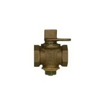 A.Y. McDonald 4210-173 10621 Flat Tee Head Plug Valve 25 psi