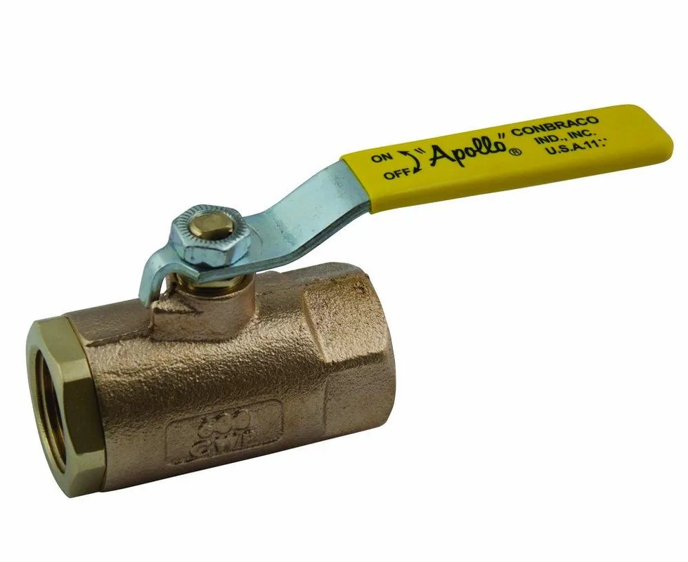 Apollo Valves 701032741 70-100 Series 1/2 in PTFE Bronze Standard Port FNPT 600# Ball Valve