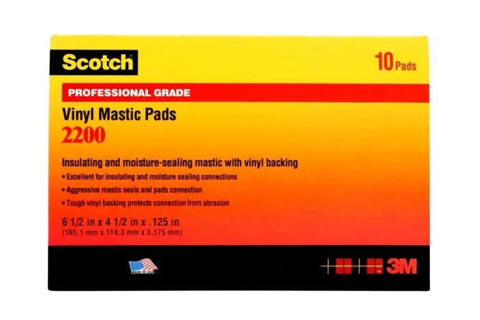 Scotch 2200-6.5X4.5IN Mastic Pad 125MIL (6-1/2 IN x 4-1/2 IN) Replacement MPN 70000577774