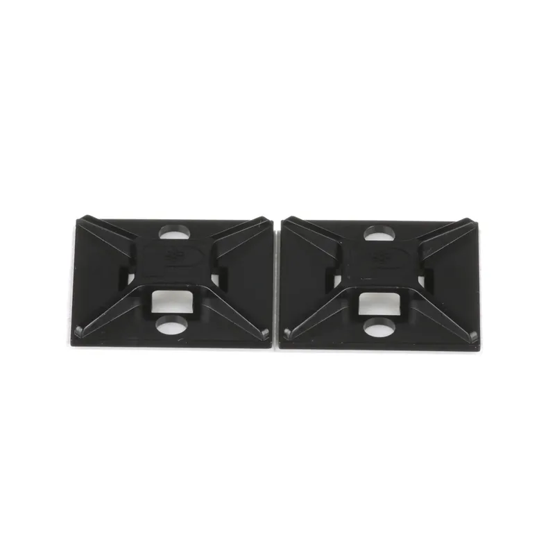 Panduit ABM2S-A-C0 Cable Tie Mount Black ABS Rubber Adh. 1x1 PK100