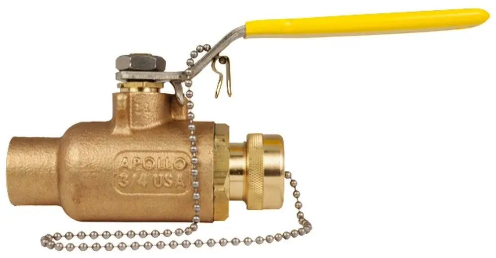 Apollo Valves 70244HC 70-200 Series 3/4 in. Bronze Full Port Solder x NPSH 600# Ball Valve