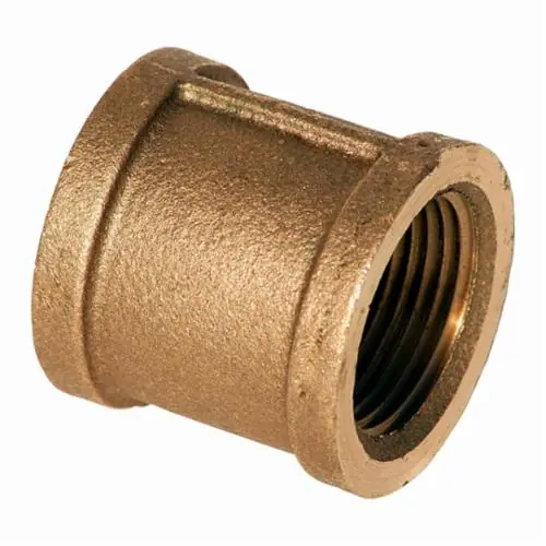 Merit Brass X111-16 Straight Pipe Coupling 1 in Nominal FNPT End Style 125 lb