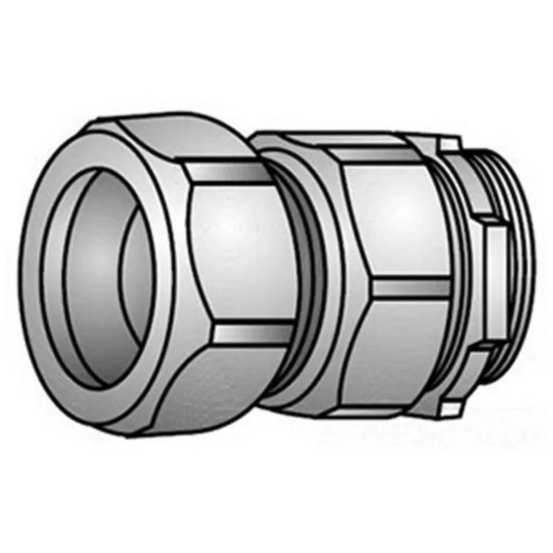 O-Z/Gedney 31-150 Type 31 Gland Compression Rigid Connector 1-1/2 IN Male NPS Hub X Compression