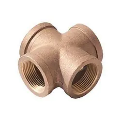 Merit Brass X110-32 Pipe Cross, 2 in Nominal, FNPT End Style, 125 lb