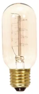 SATCO S2416 Decorative Dimmable Vintage Incandescent Lamp 40W 120VAC