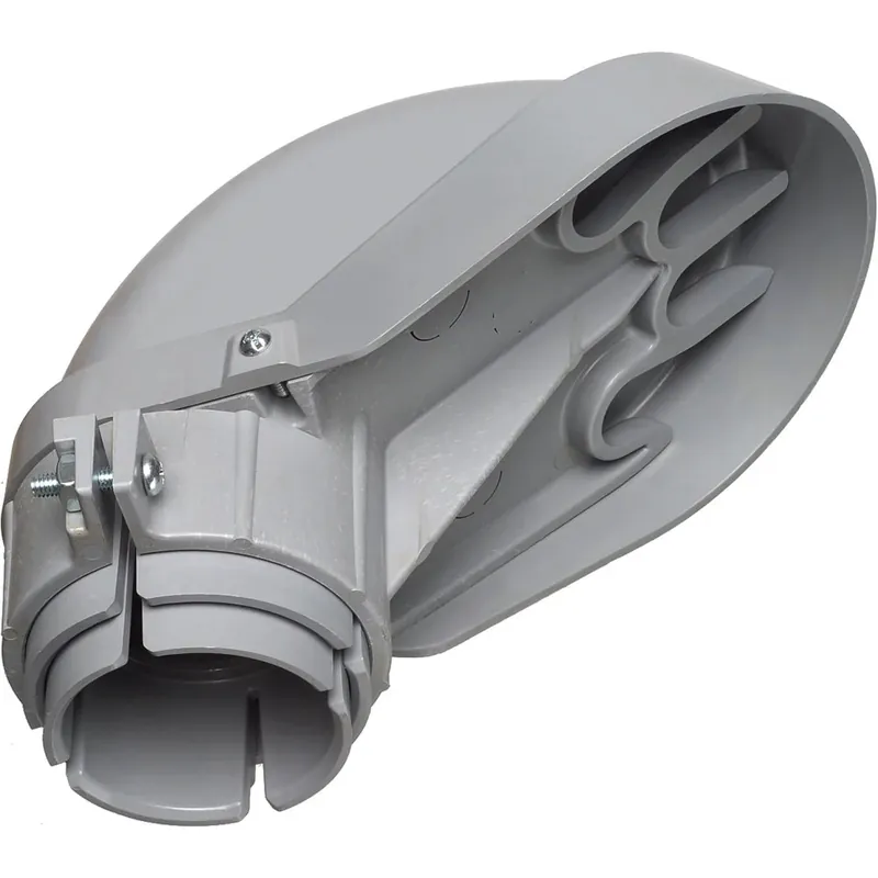 Arlington PVC109 Entrance Cap, 3 in, 3-1/2 in, 4 in - (2) 1-1/2 in and (2) 1-5/16 in Wire Holes