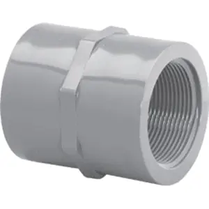 Lasco 9830-020 SCH 80 Light Gray CPVC Coupling 2 in FPT
