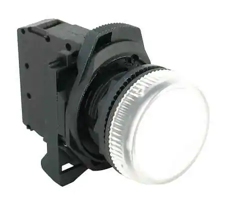 Allen-Bradley 800FM-P7MN7W Round Metal Clear Pilot Light