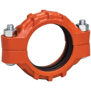 Victaulic L024077PT0 FireLock™ Style 77 2-1/2 in. Orange Enamel and Painted Grooved Coupling