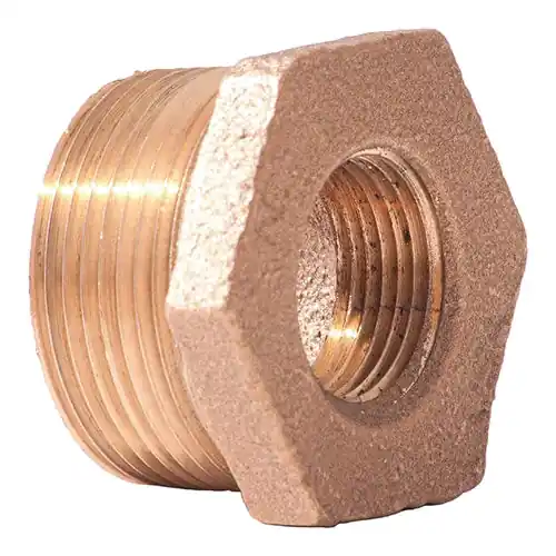 Merit Brass X114-0804 Hex Bushing, 1/2 x 1/4 in, MNPT x FNPT, Class 125