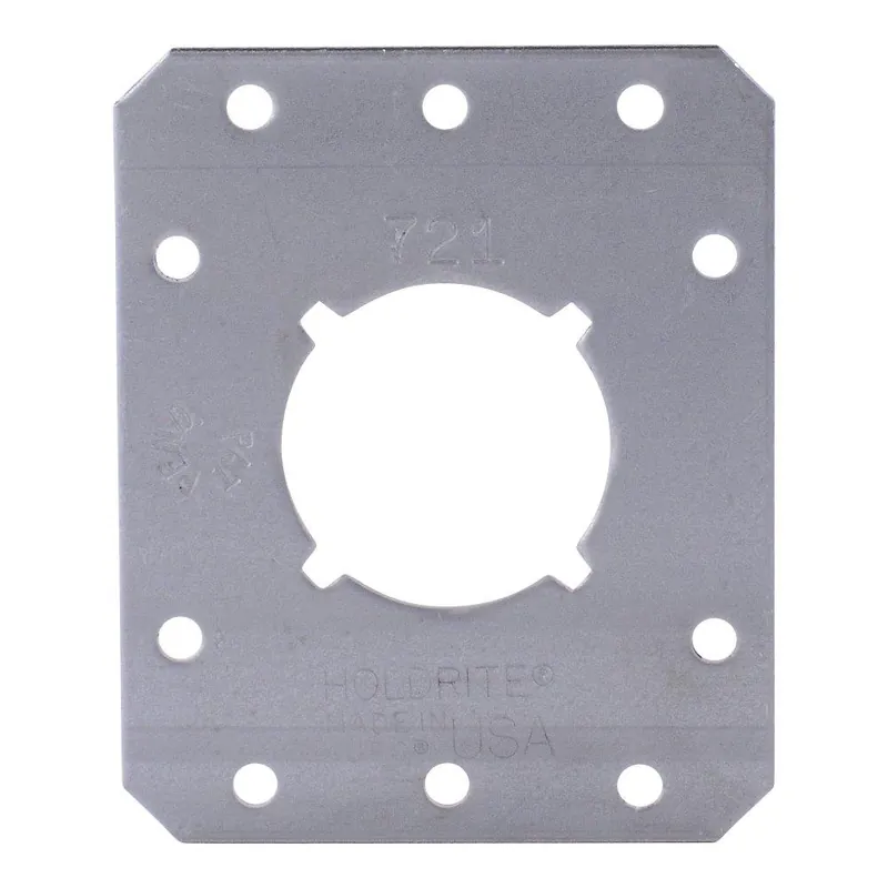 HoldRite 721 PEXRite 2-3/4 x 3/8 - 1 x 3-3/8 x 7 in. 25 lb. Steel Single Hole Bracket